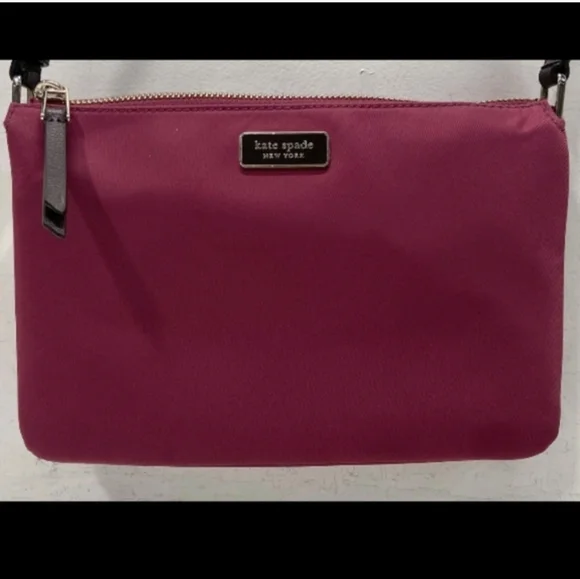Kate Spade Triple Gusset Nylon Crossbody Bag. - Picture 4 of 8